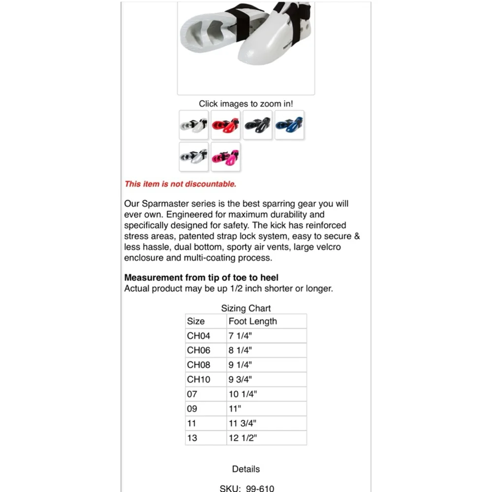 Tiger Claw Kids Black Sparring Gear